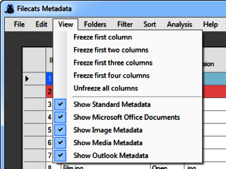 Second set of columns