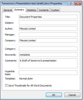 MS Office Document Properties